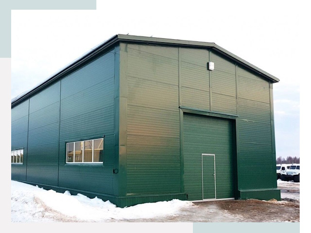 Двускатные ангары в Пятигорске