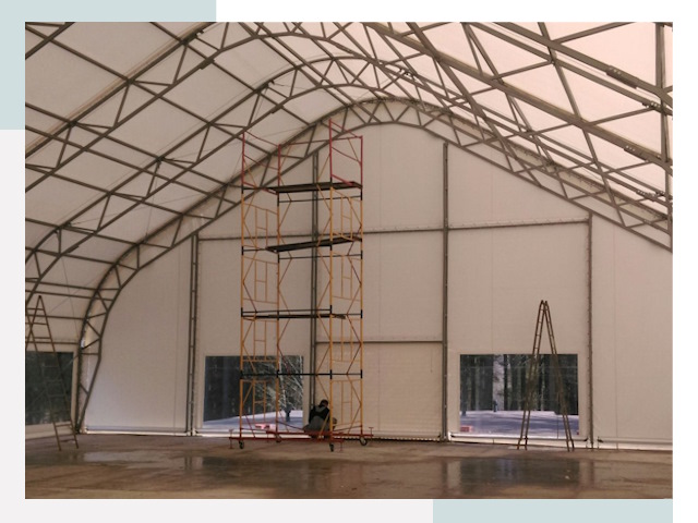 Шатровые ангары в Пятигорске