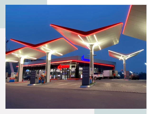 Навесы для АЗС в Пятигорске
